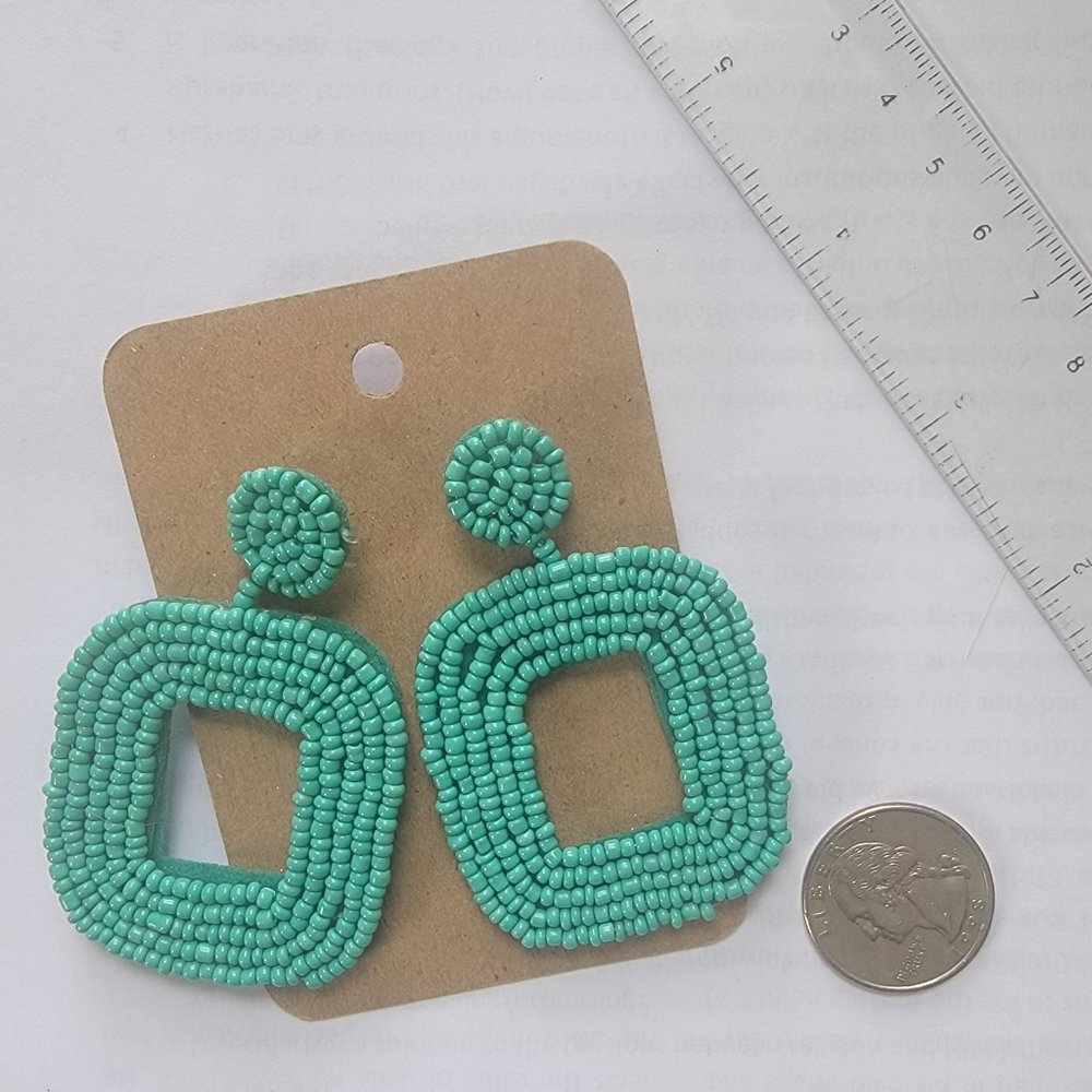 Anthropologie beaded statement earrings